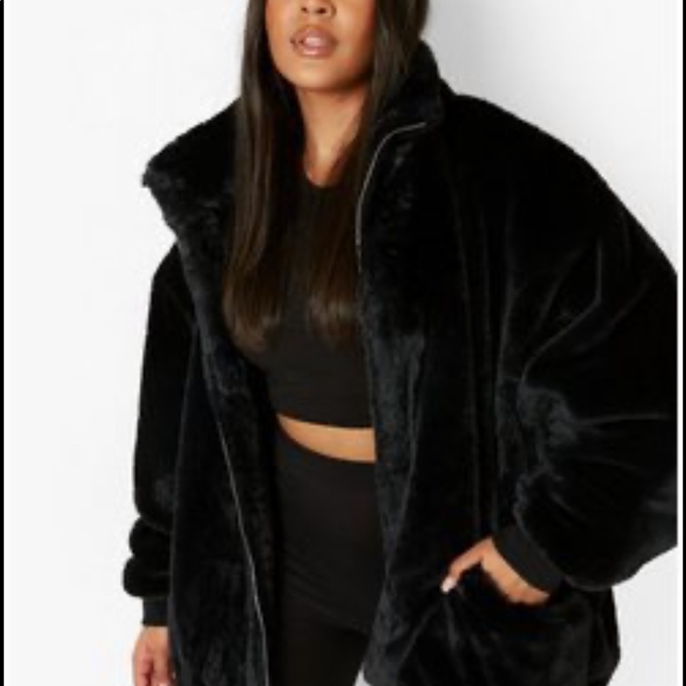 Magaschoni Faux Fur Coat​​​​​​​
